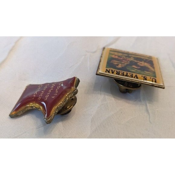 Veteran Pinback USA MN Ramada Express County Service Officer Patriotic Lapel Lot - Picture 5 of 12